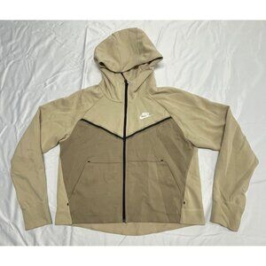 Nike Sportswear Tech Fleece Windrunner Women's Full-Zip Hoodie (Small, Rattan/Kh